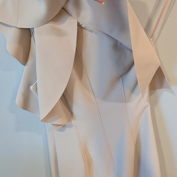 Elizabeth and James One-Shoulder Beige Dress - Picture 6 of 10